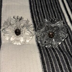 Elegant Glass Flower Curtain Tiebacks